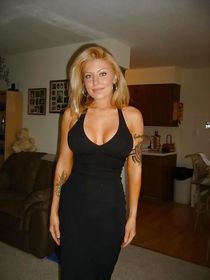 Hot blonde between two